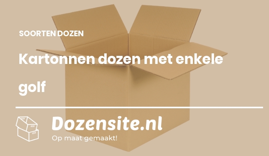 kartonnen doos met enkele golf