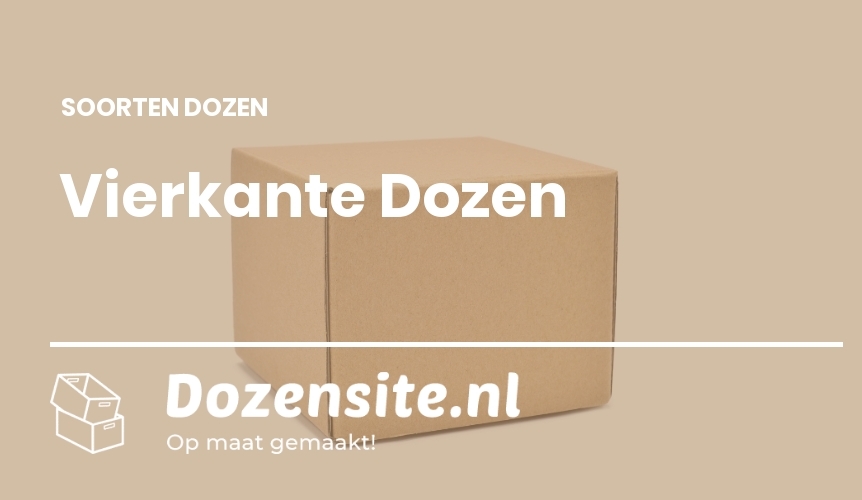 vierkante kartonnen doos